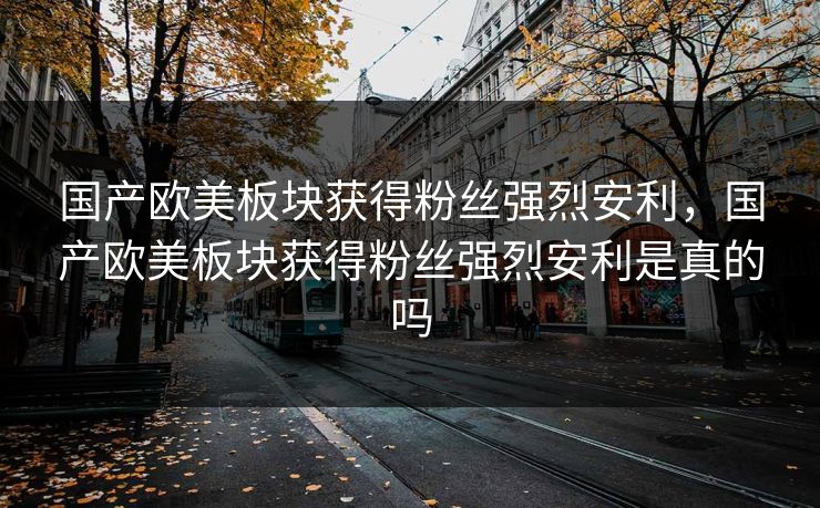国产欧美板块获得粉丝强烈安利，国产欧美板块获得粉丝强烈安利是真的吗