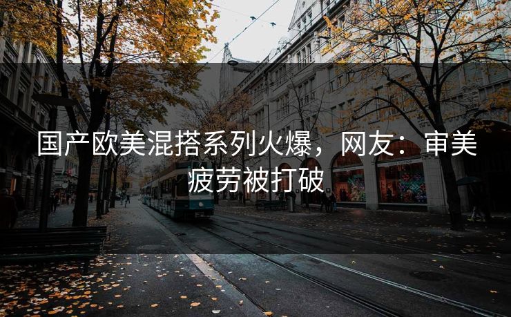 国产欧美混搭系列火爆，网友：审美疲劳被打破