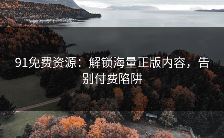 91免费资源：解锁海量正版内容，告别付费陷阱