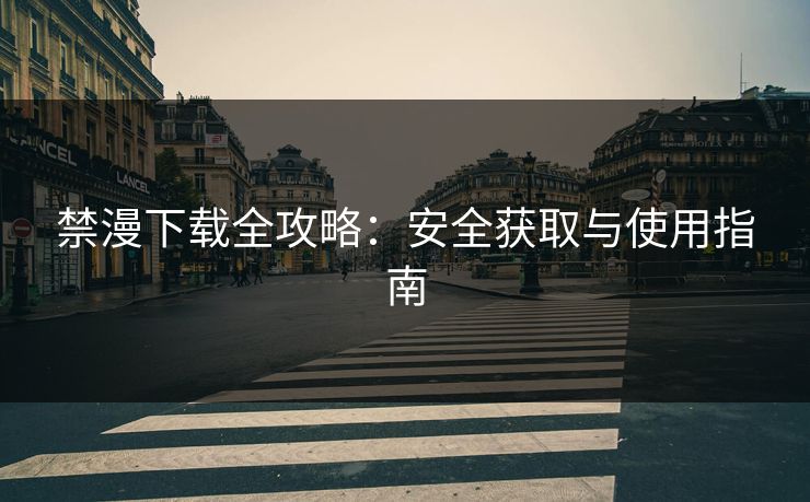 禁漫下载全攻略：安全获取与使用指南